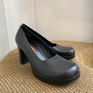Unlisted Black Leather Pumps